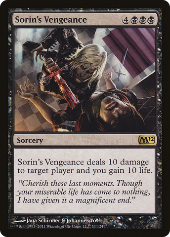 {R} Sorin's Vengeance [Magic 2012][M12 111]
