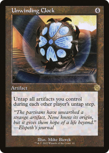 {R} Unwinding Clock (Retro) [The Brothers' War Retro Artifacts][BRR 061]