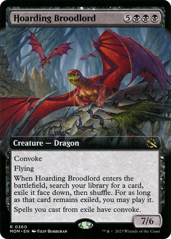 {R} Hoarding Broodlord (Extended Art) [March of the Machine][MOM 360]