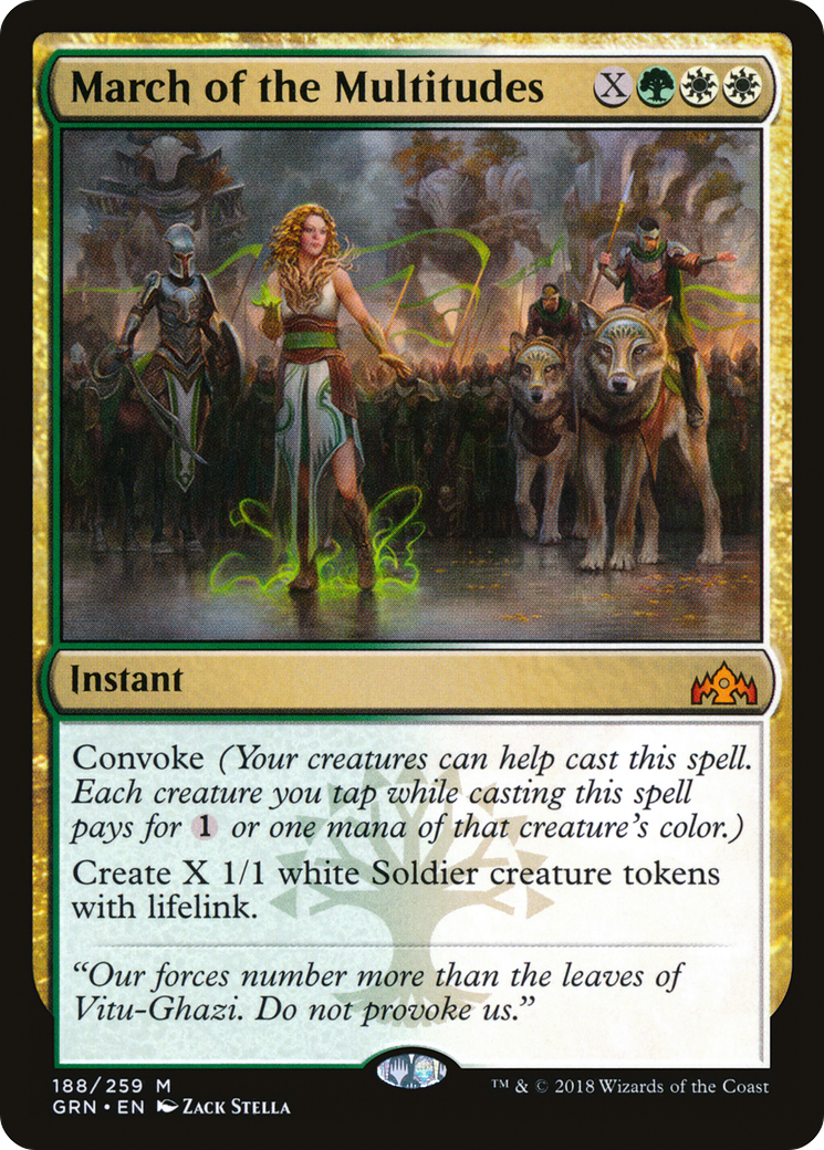 {R} March of the Multitudes [Guilds of Ravnica][GRN 188]