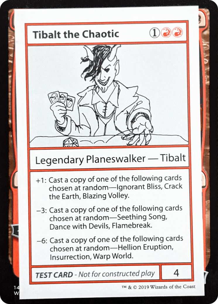 {R} Tibalt the Chaotic (2021 Edition) [Mystery Booster Playtest Cards][CMB1 066]
