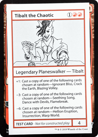 {R} Tibalt the Chaotic (2021 Edition) [Mystery Booster Playtest Cards][CMB1 066]