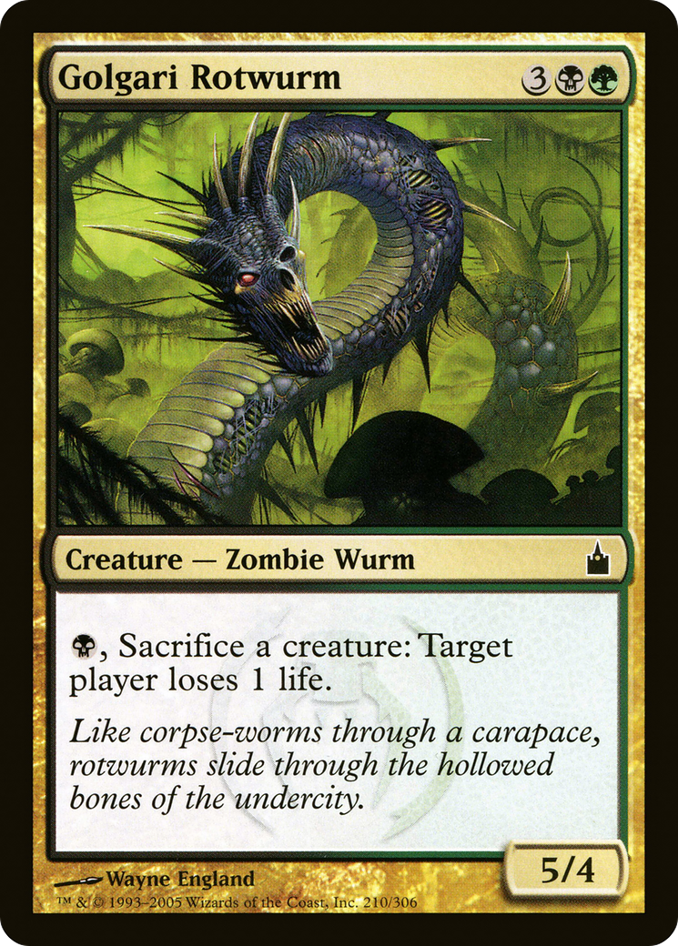 {C} Golgari Rotwurm [Ravnica: City of Guilds][RAV 210]