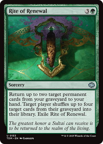 {@C} Rite of Renewal [Tarkir: Dragonstorm][TDM 153]
