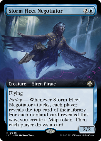 {R} Storm Fleet Negotiator (Extended Art) [The Lost Caverns of Ixalan Commander][LCC 046]