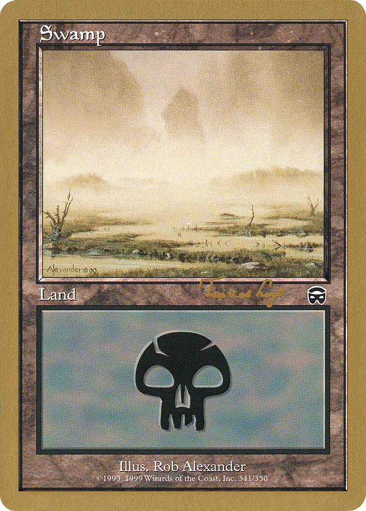 {B}[GB WC01 TVDL341] Swamp (tvdl341) (Tom van de Logt) [World Championship Decks 2001]