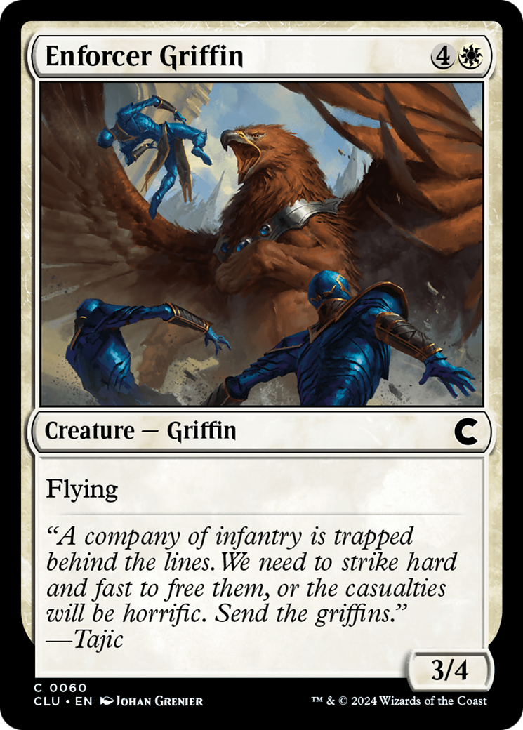 {C} Enforcer Griffin [Ravnica: Clue Edition][CLU 060]