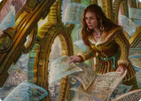 {A} Cartographer's Survey Art Card [Innistrad: Crimson Vow Art Series][AVOW 051]