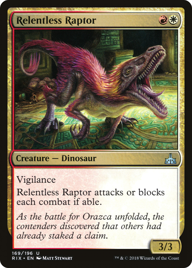{C} Relentless Raptor [Rivals of Ixalan][RIX 169] - Misty Mountain Games