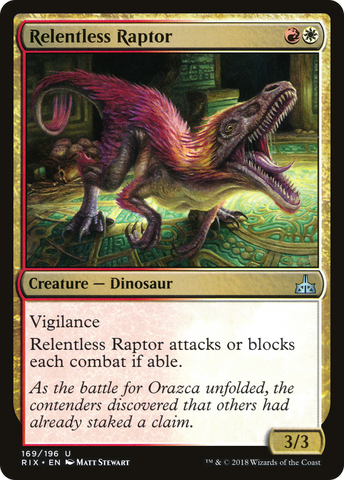 {C} Relentless Raptor [Rivals of Ixalan][RIX 169]