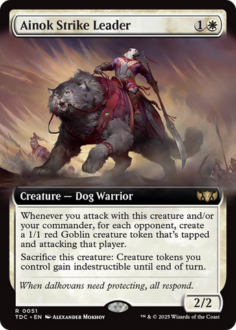 {R} Ainok Strike Leader (Extended Art) [Tarkir: Dragonstorm Commander][TDC 051]