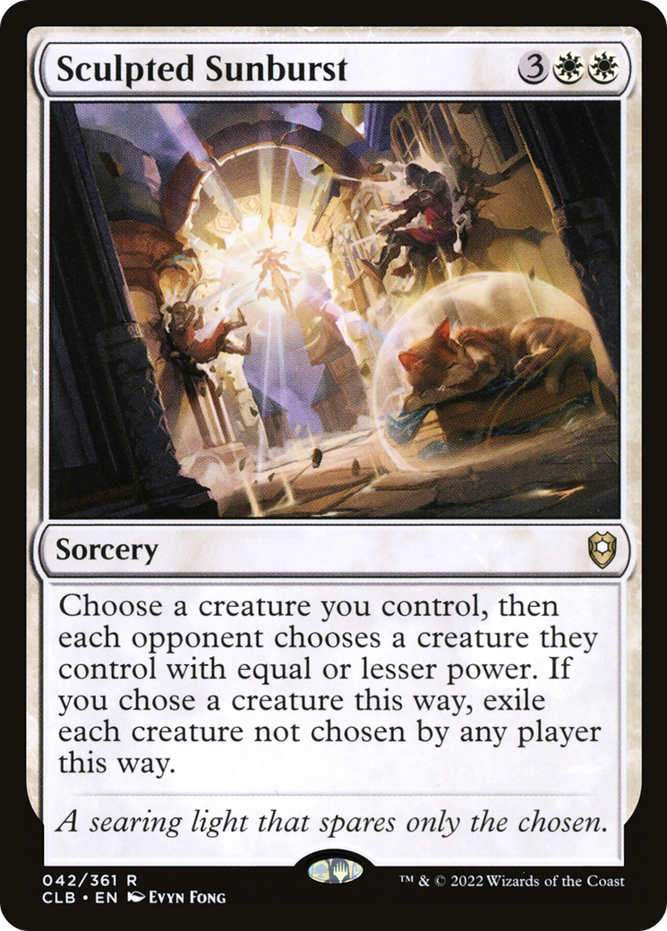 {R} Sculpted Sunburst [Commander Legends: Battle for Baldur's Gate][CLB 042]