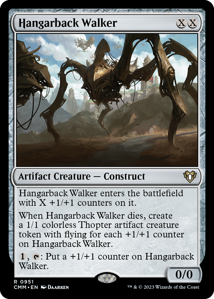 {R} Hangarback Walker [Commander Masters][CMM 951]