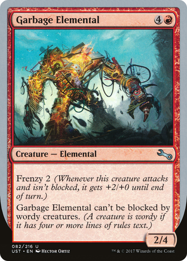 {C} Garbage Elemental (2/4 Creature) [Unstable][UST 82A]