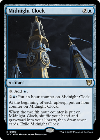 {R} Midnight Clock [Wilds of Eldraine Commander][WOC 099]