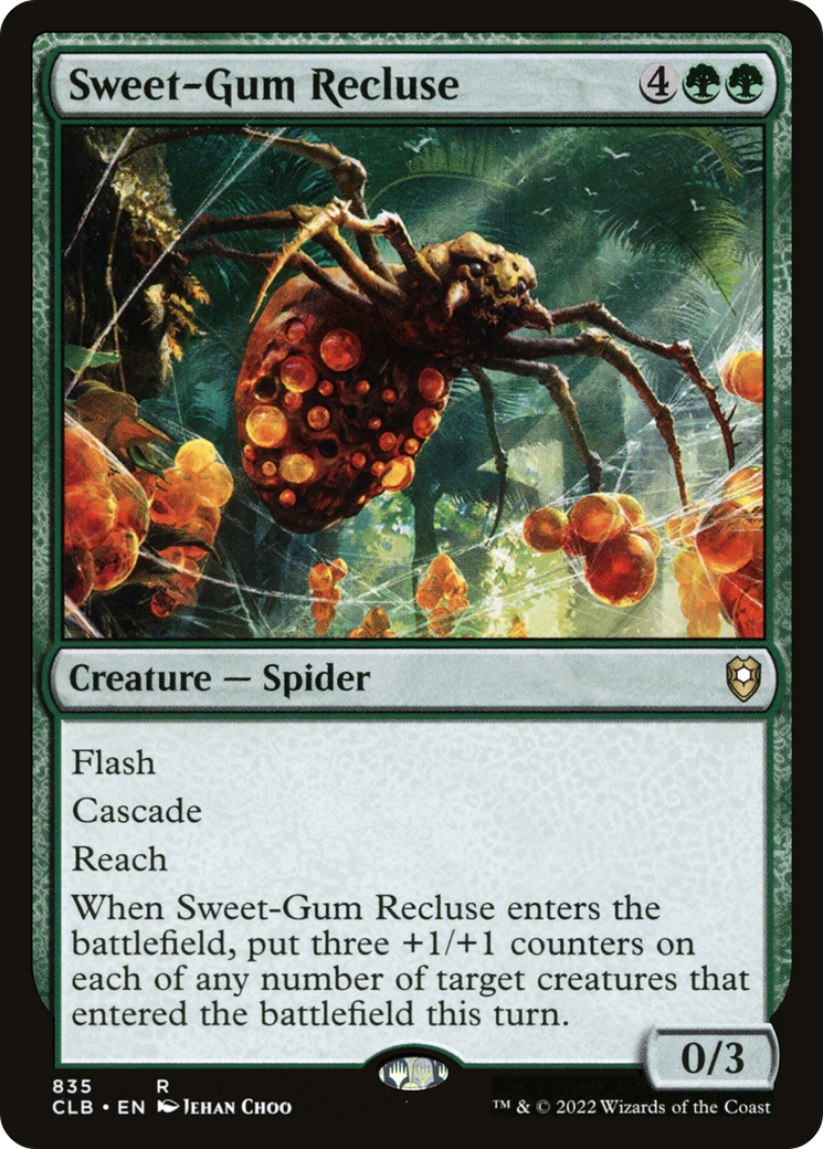 {R} Sweet-Gum Recluse [Commander Legends: Battle for Baldur's Gate][CLB 835]