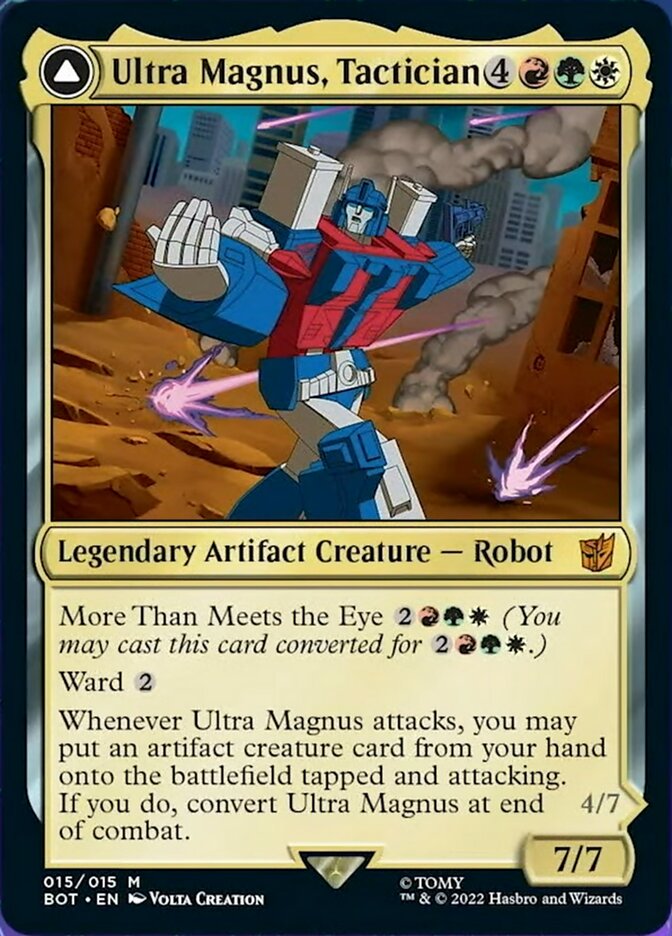 {R} Ultra Magnus, Tactician // Ultra Magnus, Armored Carrier [Transformers][BOT 015]