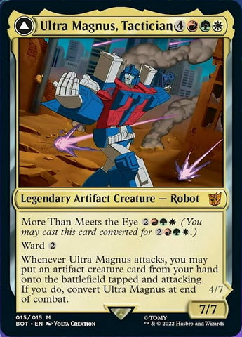 {R} Ultra Magnus, Tactician // Ultra Magnus, Armored Carrier [Transformers][BOT 015]