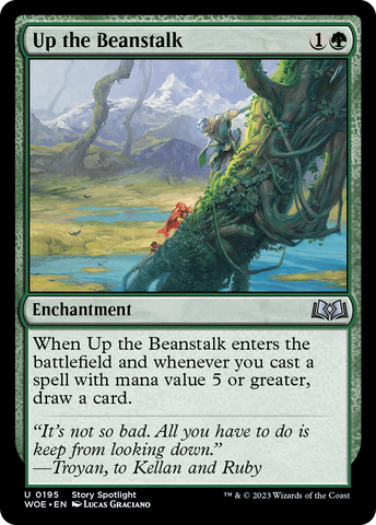 {@C} Up the Beanstalk [Wilds of Eldraine][WOE 195]