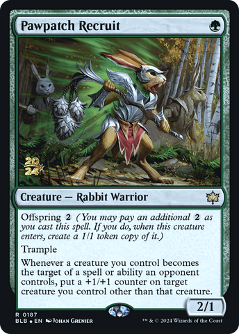 {@R} Pawpatch Recruit [Bloomburrow Prerelease Promos][PR BLB 187]
