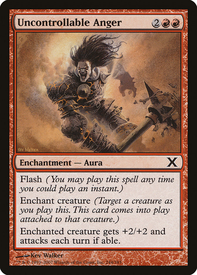 {C} Uncontrollable Anger [Tenth Edition][10E 244]