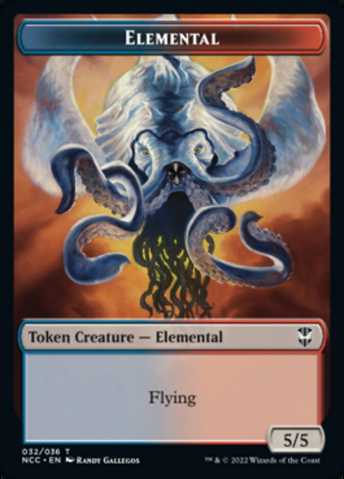 {T} Elemental (032) // Rogue Double-sided Token [Streets of New Capenna Commander Tokens][TNCC 032]
