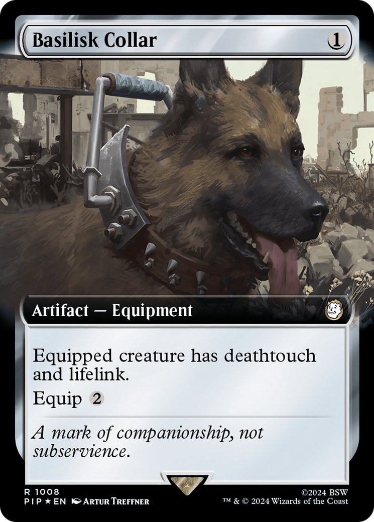 {R} Basilisk Collar (Extended Art) (Surge Foil) [Fallout][PIP 1008]