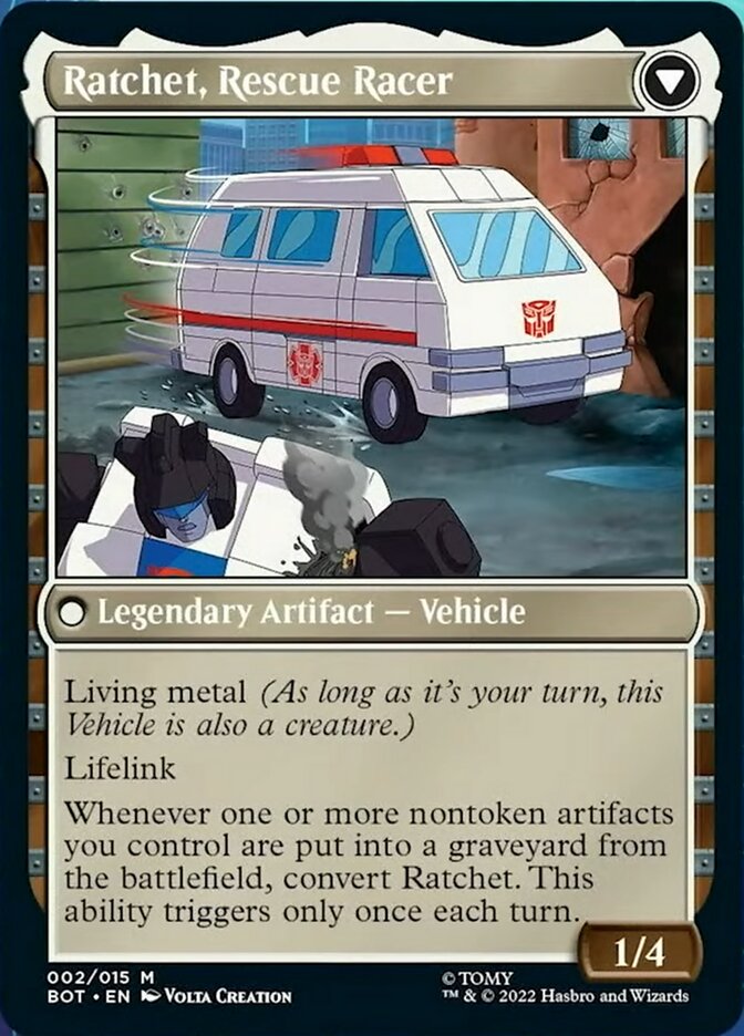 {R} Ratchet, Field Medic // Ratchet, Rescue Racer [Transformers][BOT 002]
