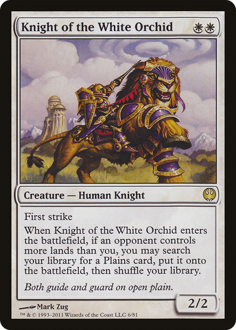 {R} Knight of the White Orchid [Duel Decks: Knights vs. Dragons][DDG 006]