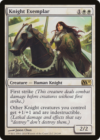 {R} Knight Exemplar [Magic 2011][M11 020]