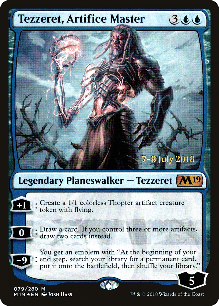{R} Tezzeret, Artifice Master [Core Set 2019 Prerelease Promos][PR M19 079] - Misty Mountain Games