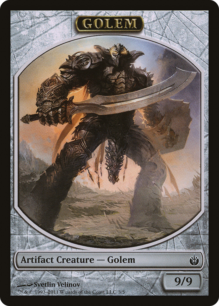 {T} Golem Token [Mirrodin Besieged Tokens][TMBS 003]