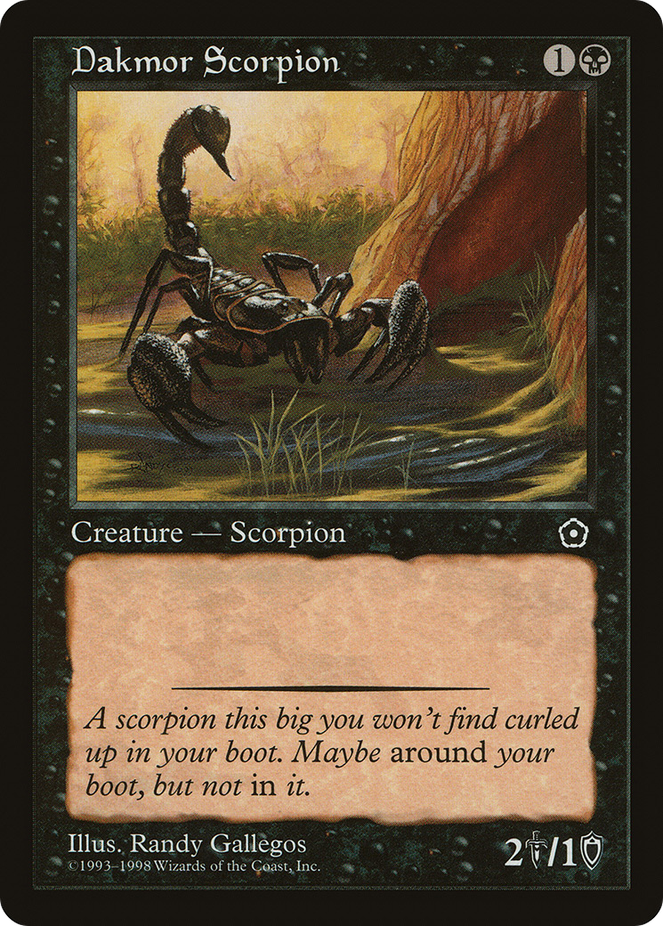 {C} Dakmor Scorpion [Portal Second Age][PO2 070]