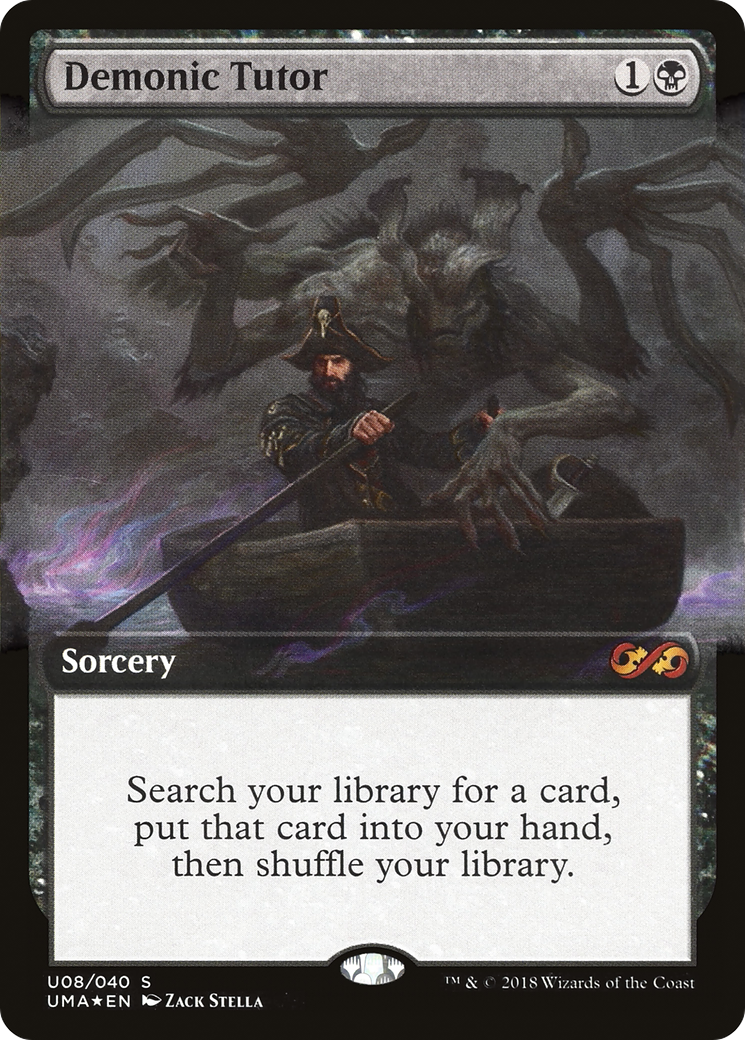 {R} Demonic Tutor (Topper) [Ultimate Masters Box Topper][UMA U8]