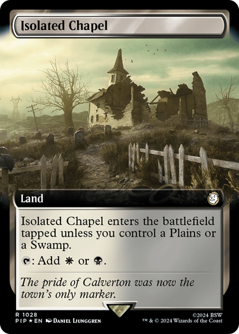 {R} Isolated Chapel (Extended Art) (Surge Foil) [Fallout][PIP 1028]