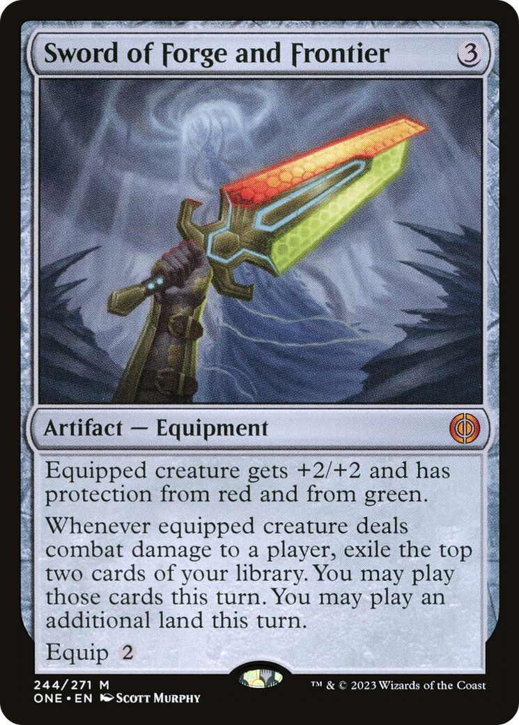 {R} Sword of Forge and Frontier [Phyrexia: All Will Be One][ONE 244] - Misty Mountain Games