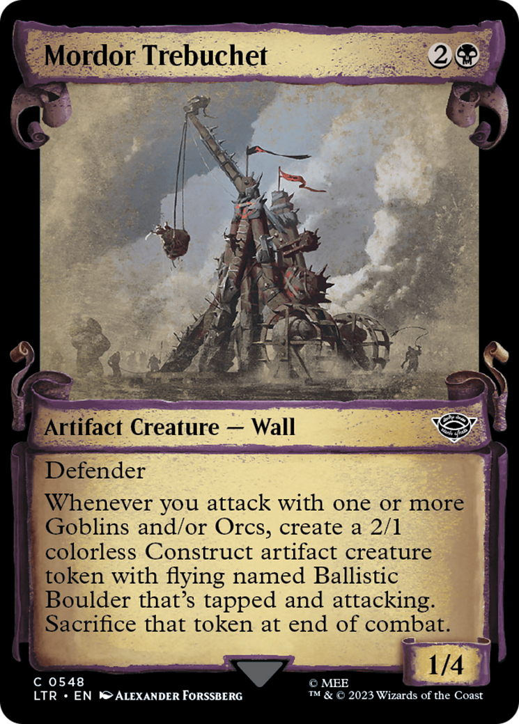 {C} Mordor Trebuchet [The Lord of the Rings: Tales of Middle-Earth Showcase Scrolls][LTR 548]
