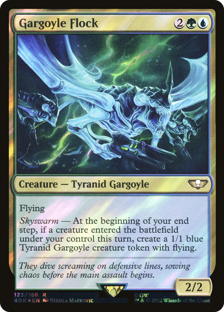 {R} Gargoyle Flock (Surge Foil) [Universes Beyond: Warhammer 40,000][SF 40K 123]