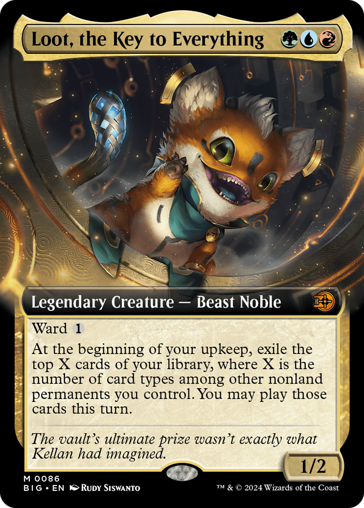 {@R} Loot, the Key to Everything (Extended Art) [Outlaws of Thunder Junction: The Big Score][BIG 086]