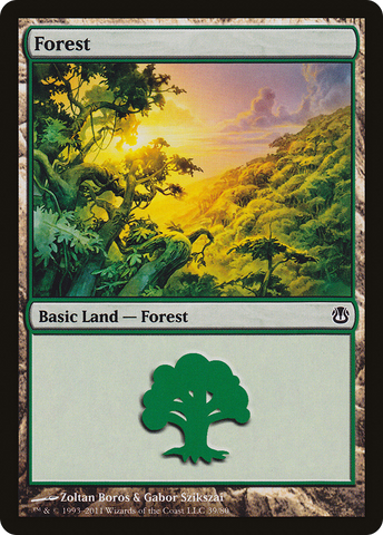 {B}[DDH 039] Forest (39) [Duel Decks: Ajani vs. Nicol Bolas]