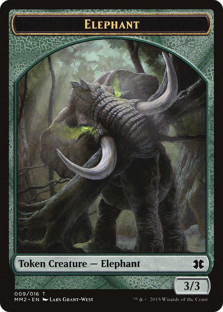 {T} Elephant Token [Modern Masters 2015 Tokens][TMM2 009]