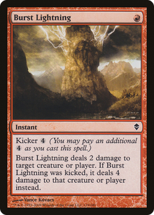 {C} Burst Lightning [Zendikar][ZEN 119]