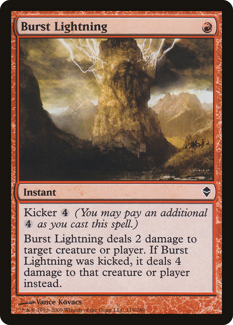 {C} Burst Lightning [Zendikar][ZEN 119]