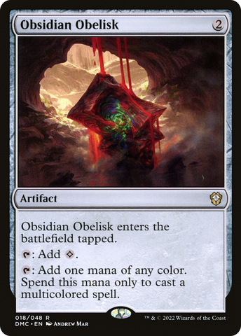 {R} Obsidian Obelisk [Dominaria United Commander][DMC 018]