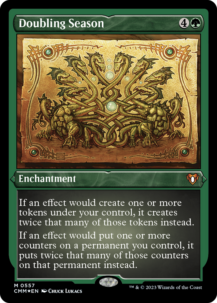 {R} Doubling Season (Foil Etched) [Commander Masters][CMM 557]