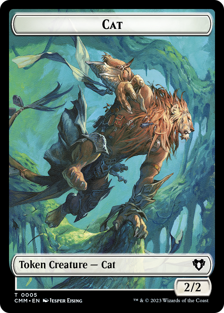 {T} Treasure // Cat (0005) Double-Sided Token [Commander Masters Tokens][TCMM 48//5]