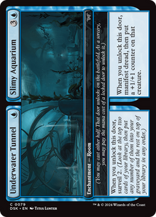 {@C} Underwater Tunnel // Slimy Aquarium [Duskmourn: House of Horror][DSK 079]