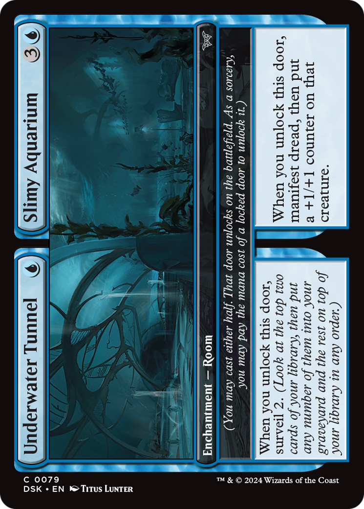 {@C} Underwater Tunnel // Slimy Aquarium [Duskmourn: House of Horror][DSK 079]