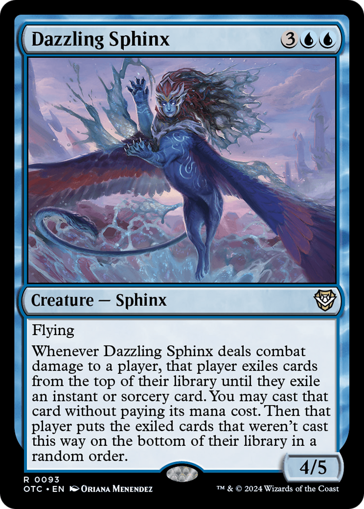 {R} Dazzling Sphinx [Outlaws of Thunder Junction Commander][OTC 093]