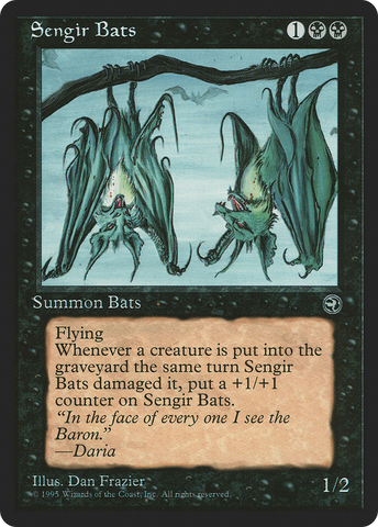 {C} Sengir Bats (Ihsan's Shade Flavor Text) [Homelands][HML 57B]